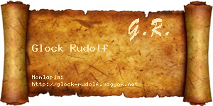 Glock Rudolf névjegykártya